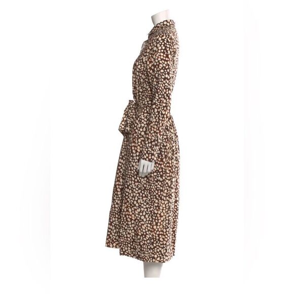 Ann Mashburn Size Medium Shirt Dress - Brown and Tan Animal Print - Picture 2 of 4